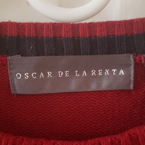Men's Oscar De LA Renta classic Christmas sweater - Picture 3 of 8